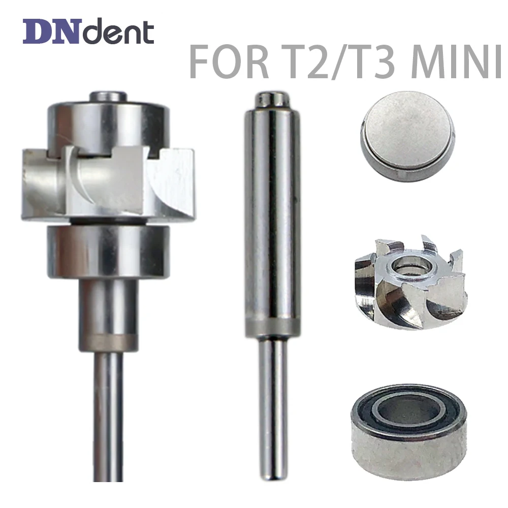 

Dental Sirona T2/T3Mini handpiece Ceramic Bearing Impeller Cover Shaft Spindle Cartridge Rotors Air turbine Accessories