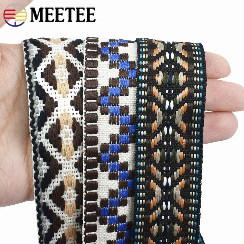 9Yards 30mm Polyester Cotton Jacquard Webbing DIY Sewing Webbings Ribbons Clothes Bag Straps Hats Decorative Tapes Fabric