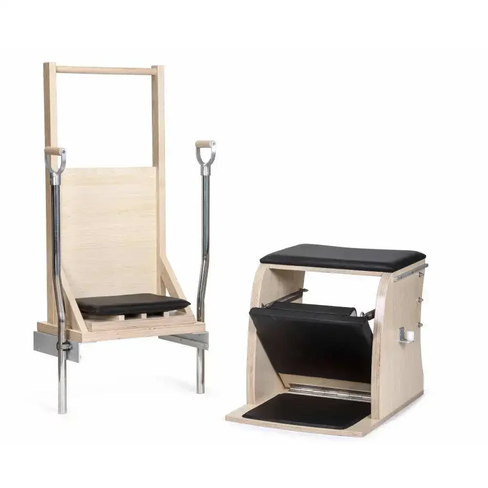 durable portable high quality yoga exercise equipment wooden wunda combo chair pilates