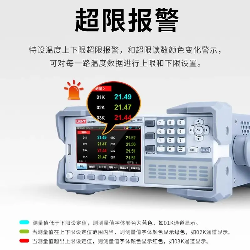 UT3208 multi-channel temperature tester, inspection 16-channel 32-channel thermometer
