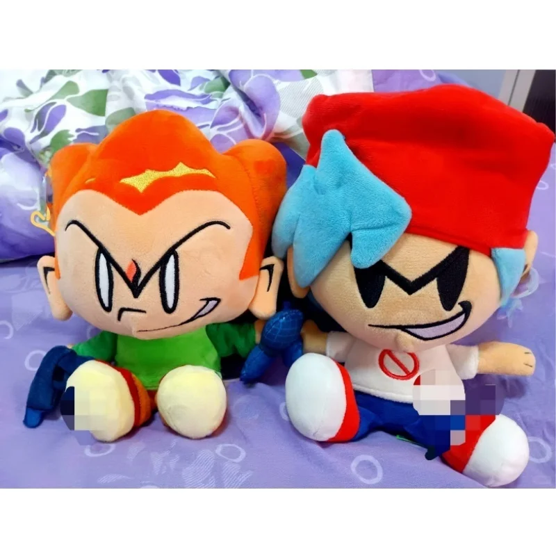 FNF Pico القطيفة Nene Darnell دمية محشوة ناعمة لطيف ديكور المنزل وسادة لعبة للأطفال هدية مثالية لمحبي ليلة الجمعة Funkin