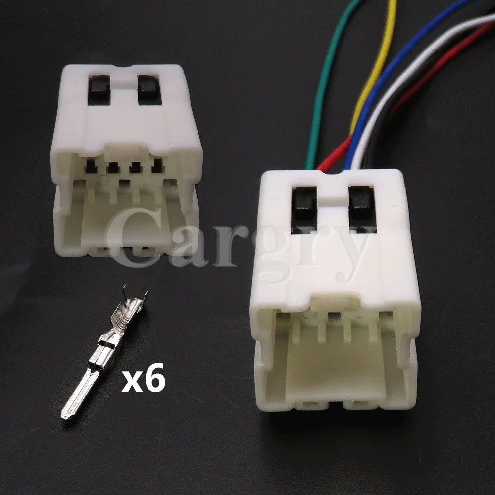 

1 Set 6P 6098-1214 6098-0999 Automobile Cable Connector AC Assembly Auto Electrical Socket Car Male Plug Female Socket