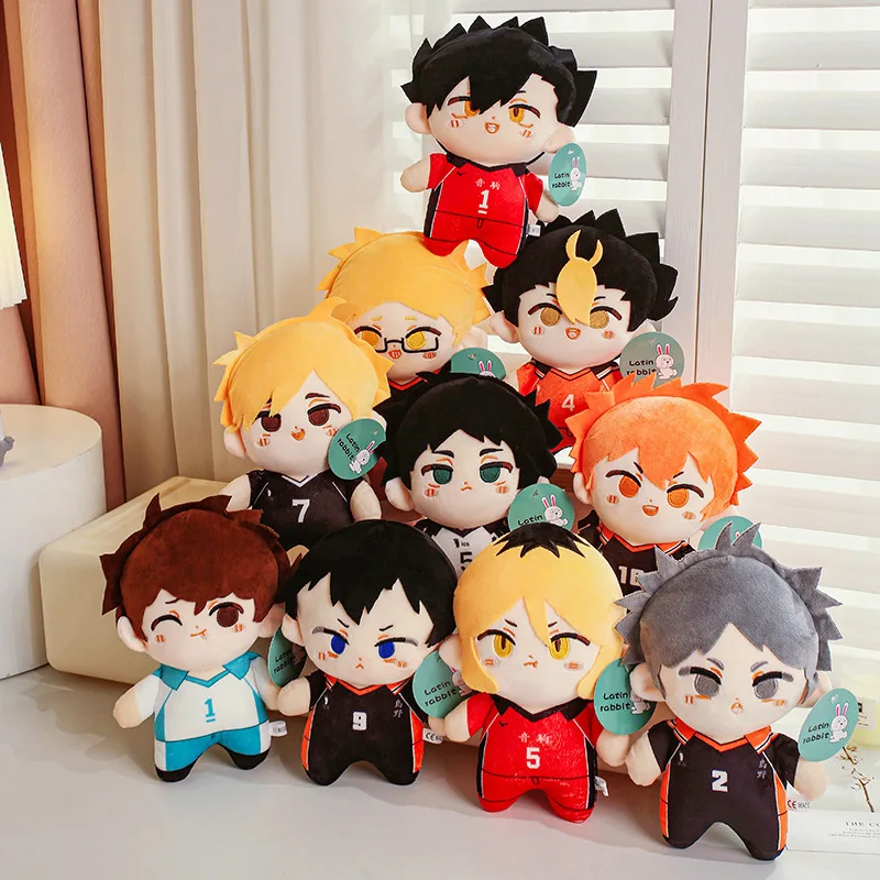 1Pc 26cm Brinquedos de Pelúcia da Série Anime Haikyuu, Bonecos de Cartoon Hinata Shoyo, Tobio Kageyama, Kei Tsukishima, Coleção de Presentes para Fãs