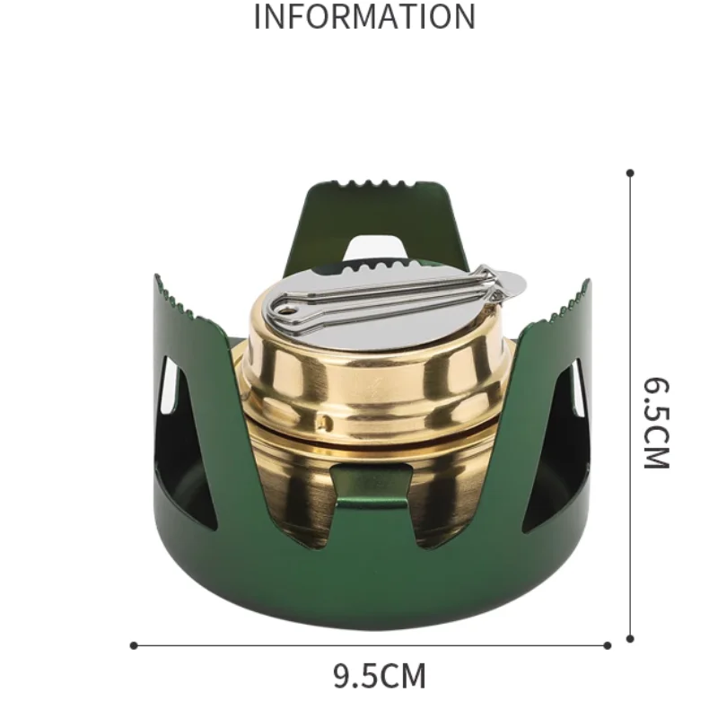 Mini brûleur portable pour réchaud à alcool, réchaud à essence à puissance de feu réglable, alliage d'aluminium, réchauds de camping pour pique-nique de randonnée