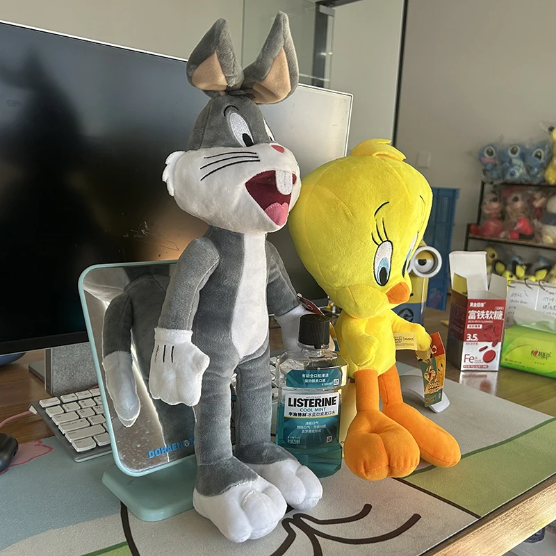 Looney Tunes Bugs Bunny juguete de peluche Tweety Bird Lola Bunny Anime película de dibujos animados peluches muñeco de peluche juguetes regalo