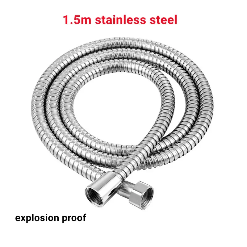 

New Design 9.84FT 6.56FT 4.92FT Pipes Fittings Shower Hose Stainless Steel Extension Plumbing Water Pipe Bathroom Accessories