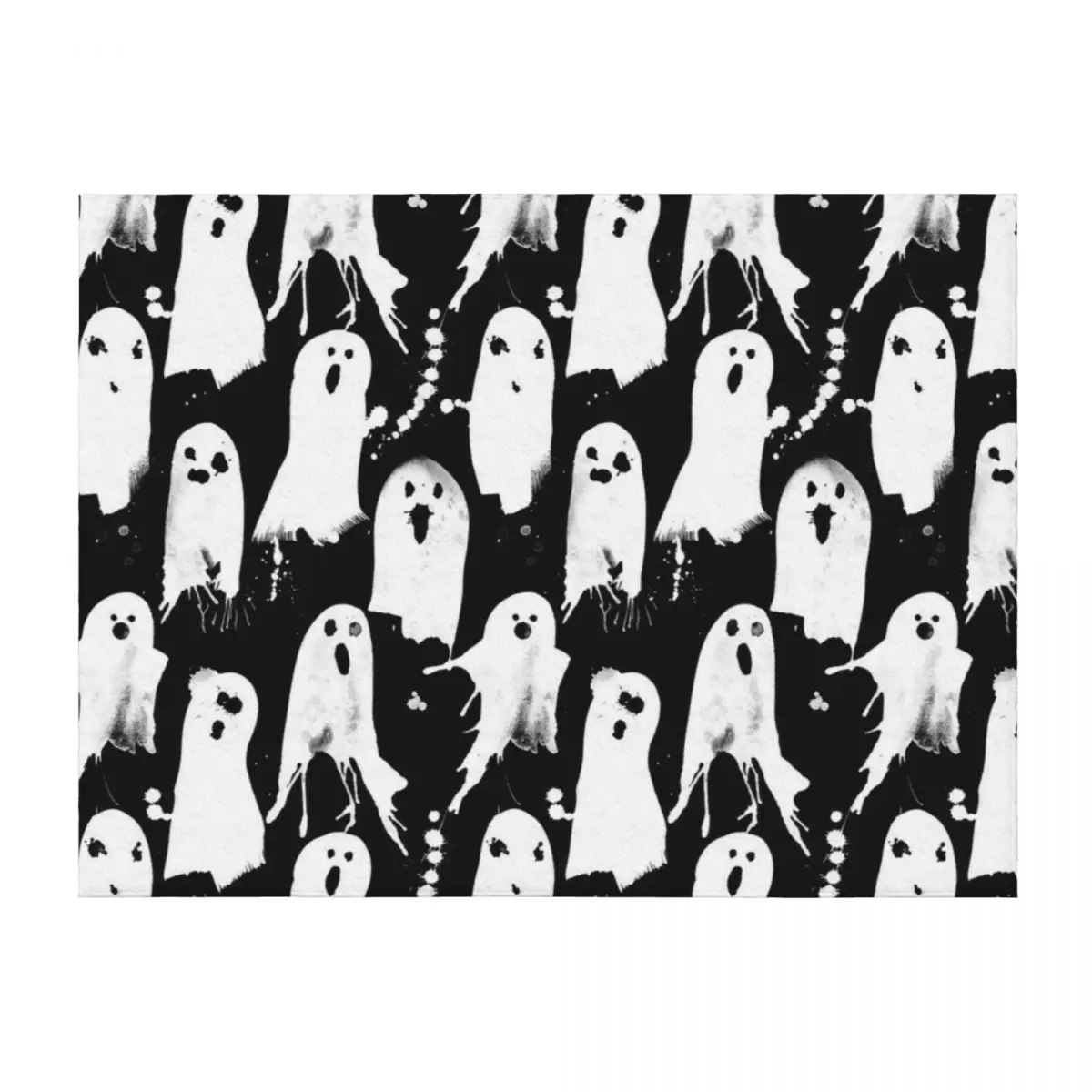 

Splattered Ghosts Throw Blanket sofa bed Beach Luxury Throw Furrys Blankets