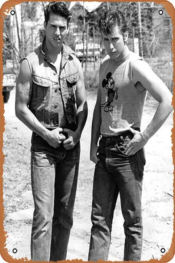 Metal Tin Sign   - The Outsiders (1983) - Poster Metal Plaque Cafe, Bar, Home Wall Decor