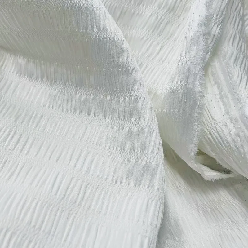 

Silk elastic horizontal crepe bubble satin fabric for cheongsam and skirt clothing design
