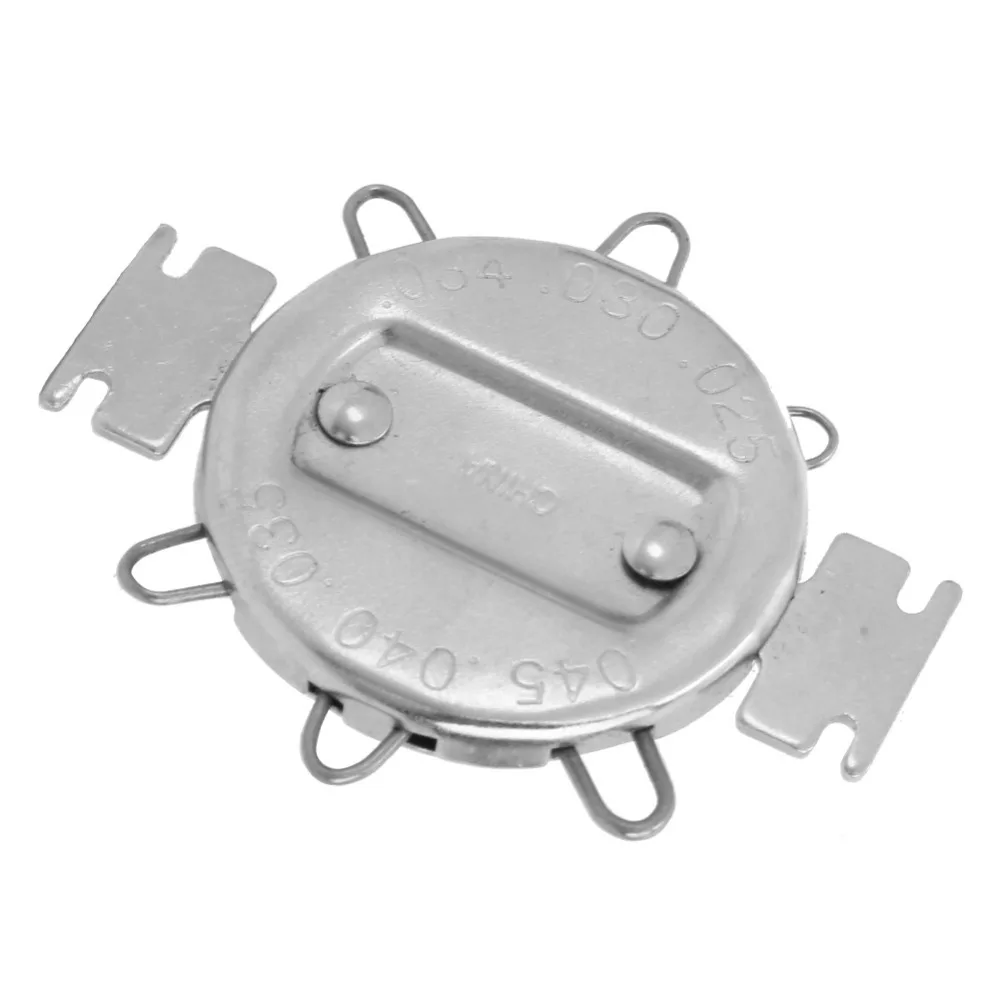 Dual Marked Spark Plug Gap Gauge Metal Wire Gauge 0.025 to 0.045 Inch Gap Adjustment Tool Zinc aluminum alloy Metric Inch
