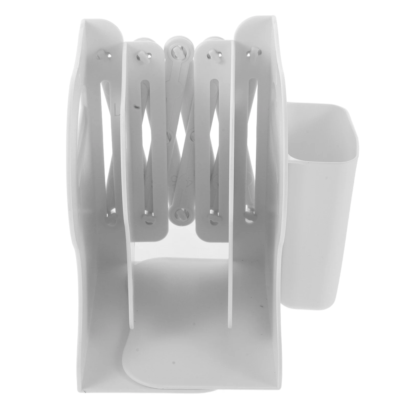 

Expandable Heavy Duty Adjustable Book Holder Plastic Desk Bookends Organizer Pen Holder Home Office Wood Storage Bin Container