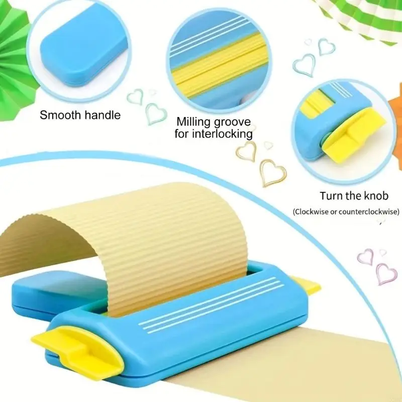 Portable Embossing Tool for Paper Creasing and Decoration User Friendly Designs X3UC