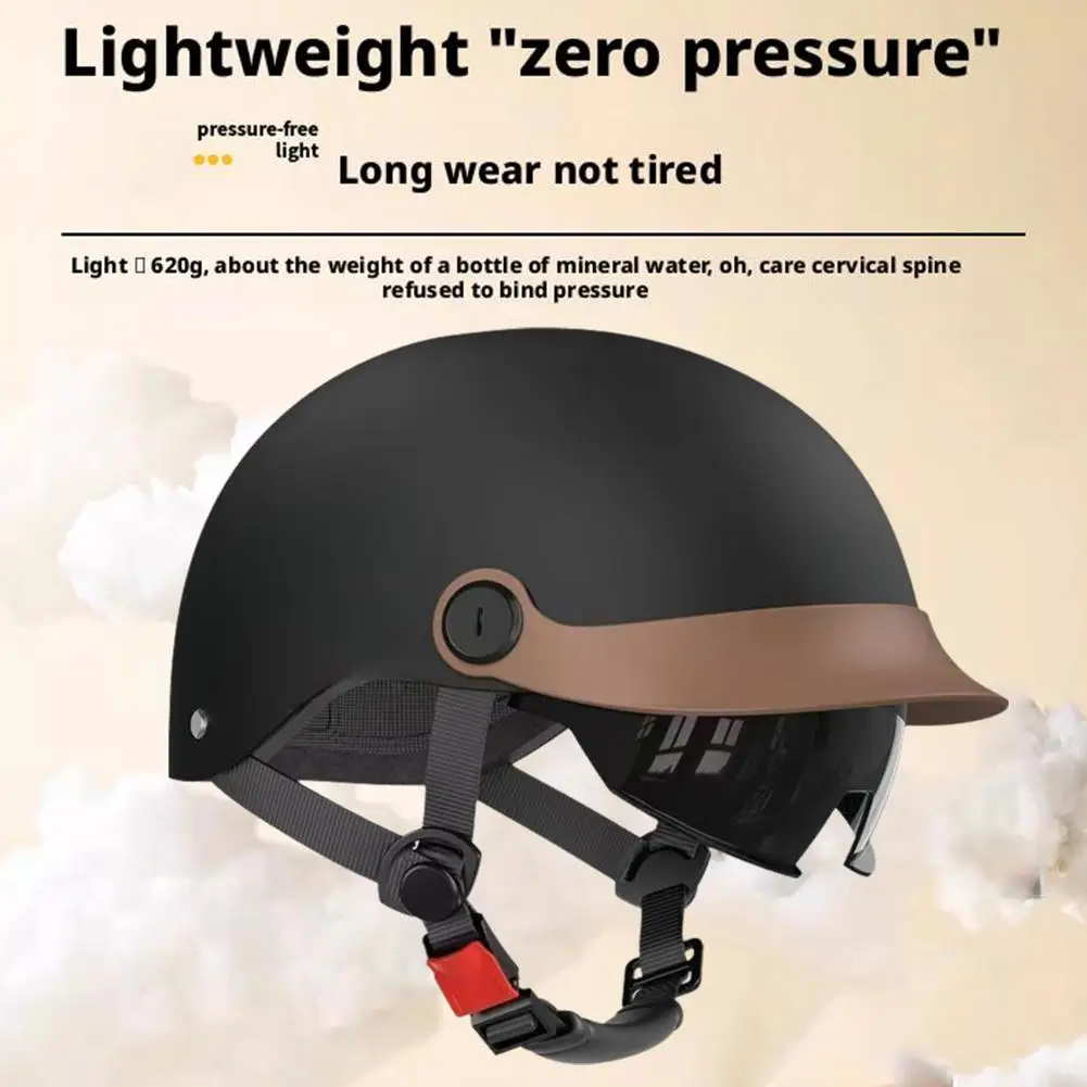 

Lightweight ABS Safety Helmet With Double Sunshade Removable Breathable Lining UV Blocking For Bicycle Motorcycle Scooter V5B4