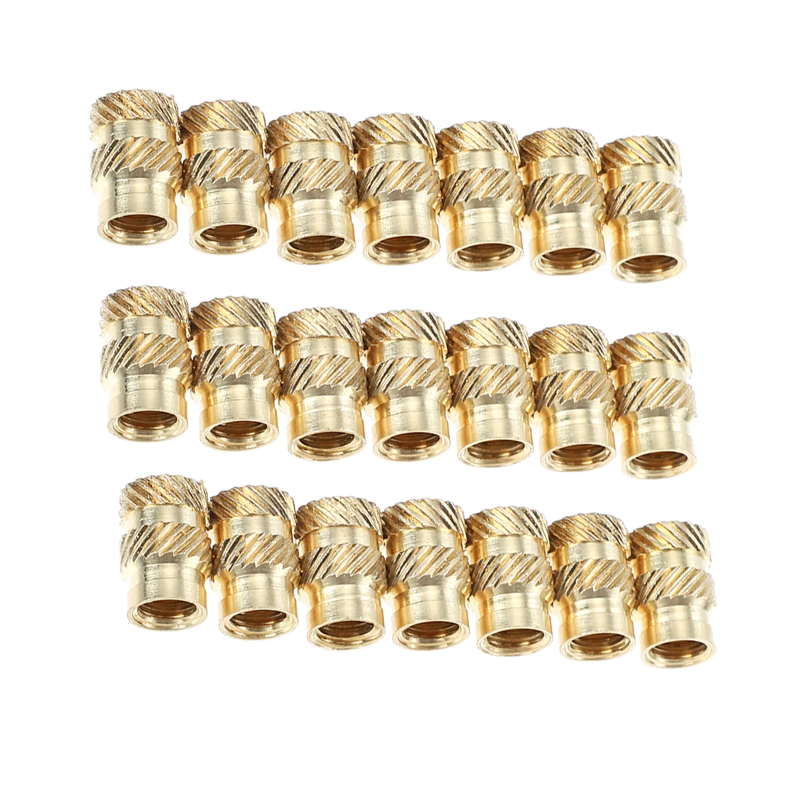 

20pcs Copper Threaded Nut Drive Head For Wood Furniture Replacement Screw Socket Crib Screw Threaded Fastener Connector