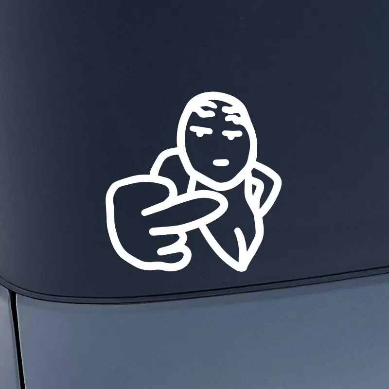 1PC Despising Matchstick Man Funny Motorcycle Stickers Waterproof Fairing Fuel Tank DIY Car Window Trunk Durable Vinyl Decals