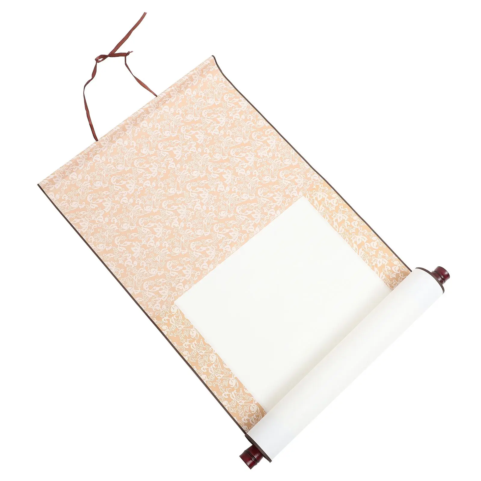 Пустая желтая вертикальная ось, китайская бумага Сюань, коробка для хранения каллиграфии и живописи, легкая стена