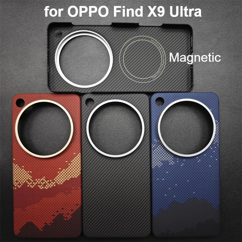 

Magnetic Case for OPPO Find X9Ultra Aramid Carbon Fiber Mobile Phone Cases Ultra thin Lightweight Covers for OPPO Find X9 Ultra