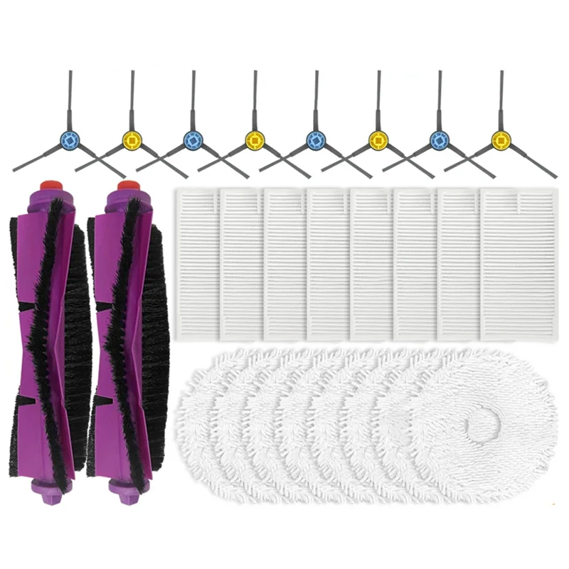 A005-Accessory Set Fit For Obode P8 Robot Vacuum Cleaner Parts Main Side Brush Mop Filter