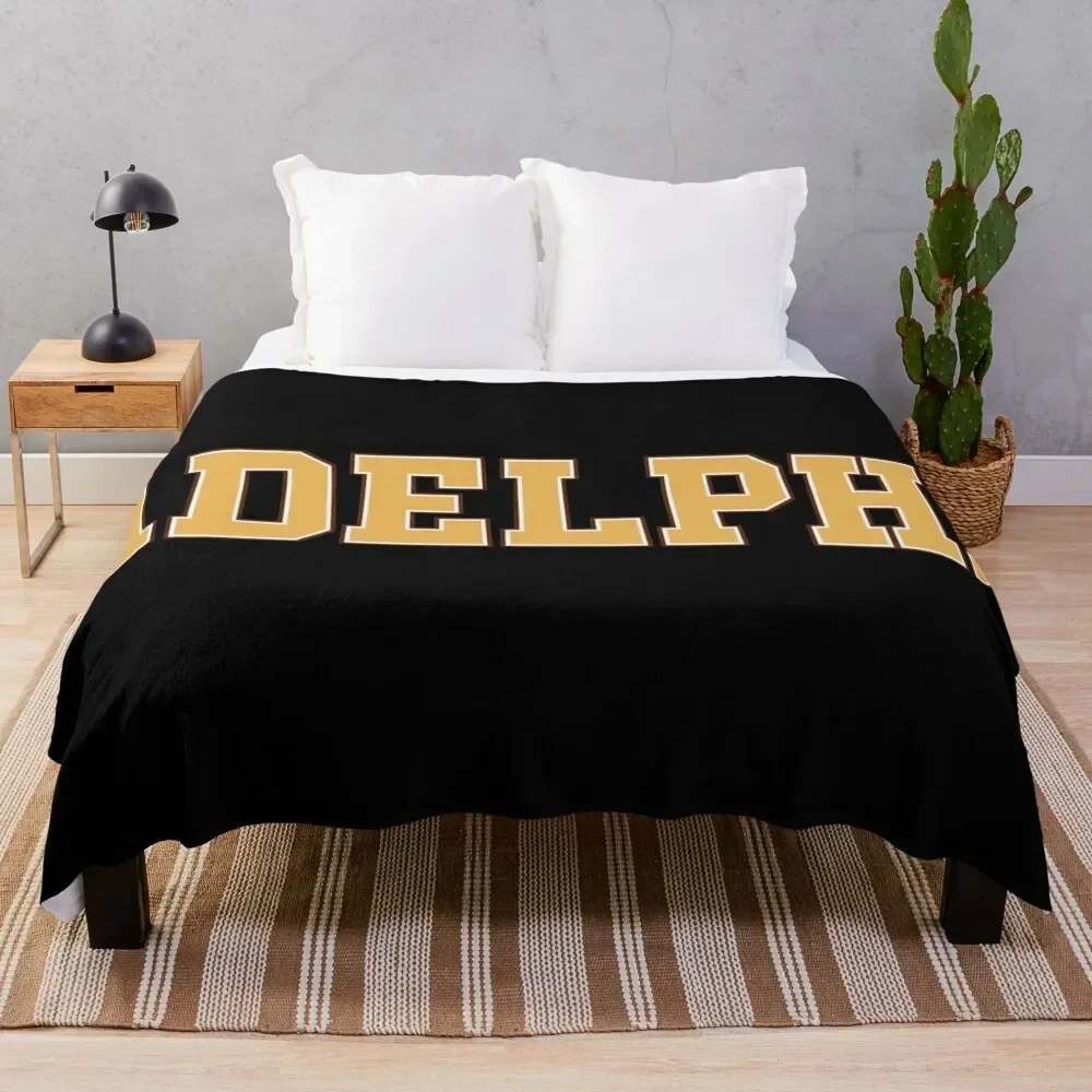 adelphi university - college font curved Throw Blanket Moving Camping blankets ands For Sofa Thin Blankets