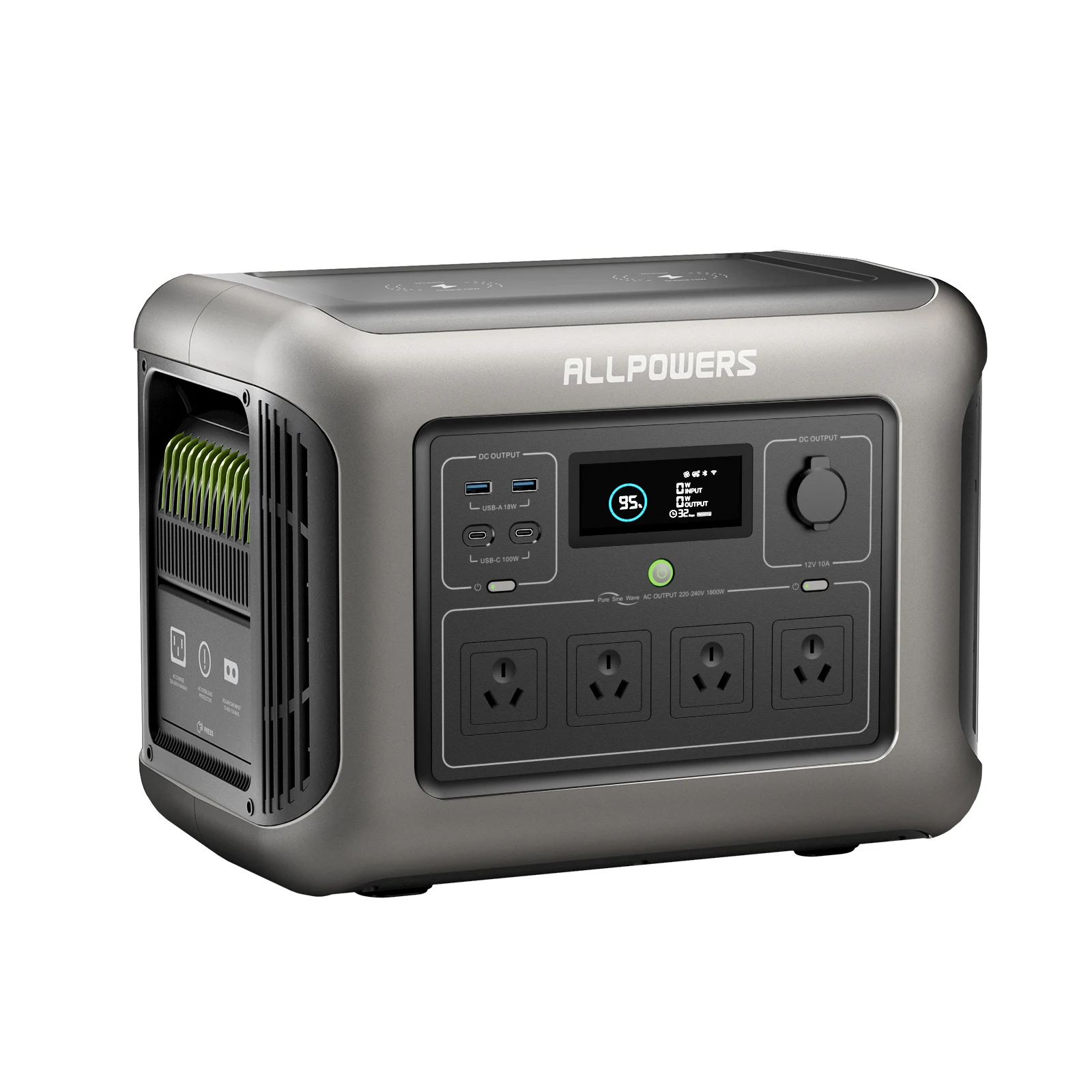 Outdoor Solar Generator Portable Ups Power Supply Station 1500W Generator System Power Banks 1152Wh Capacity