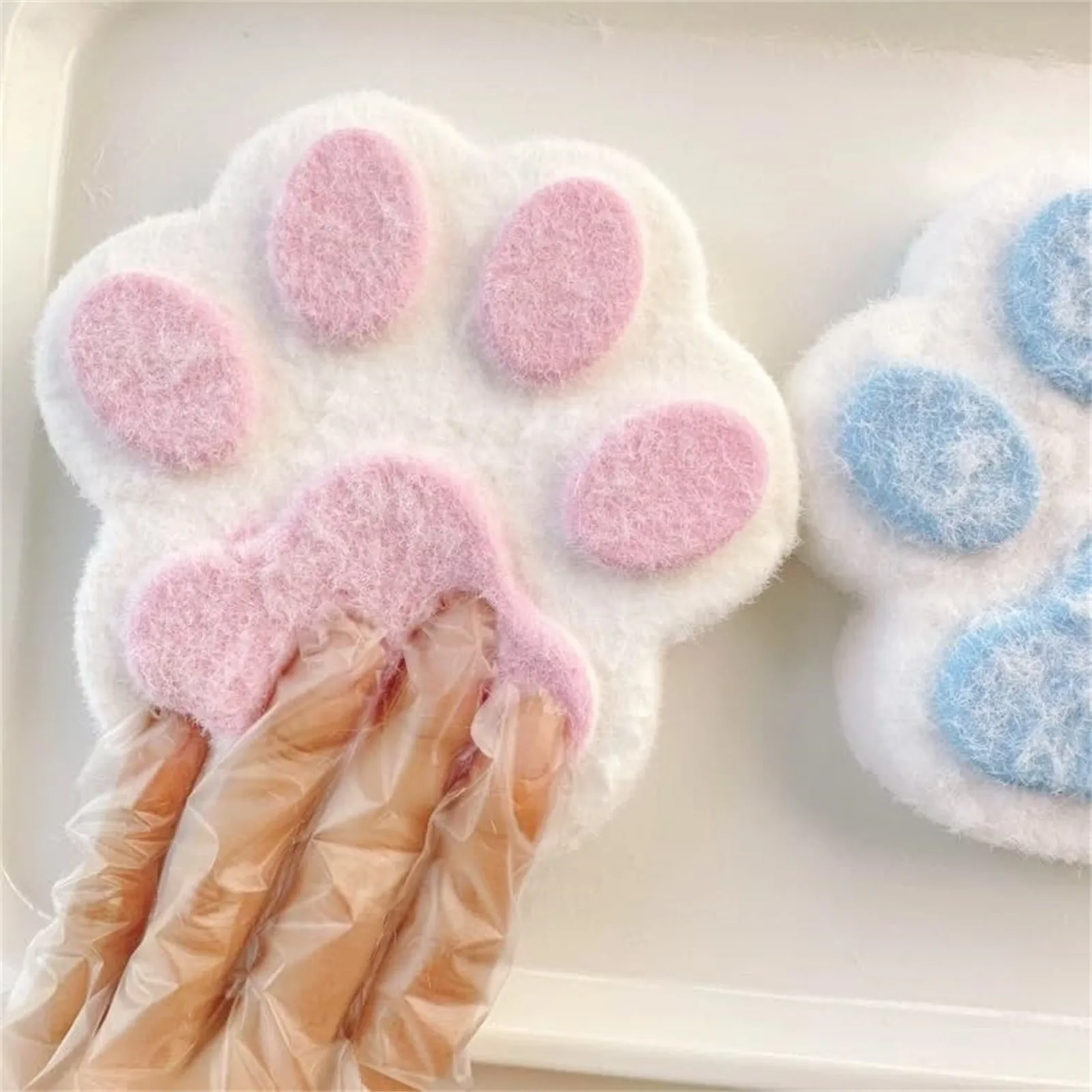 Big Cat Foot Taba Squishy Silicone Fuzzy Cat Paw Squishy Marshmallow Cat Paw Squeeze Toy Anti Stress Release Hand Relax