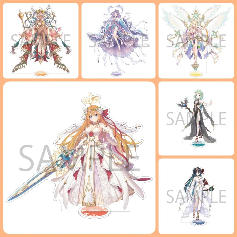 Anime Princess Connect! Re Dive Acrylic Stand Pecorine Kokkoro Karyl Sheffy Cartoon Keychain Model Figure Cosplay Plate Holder