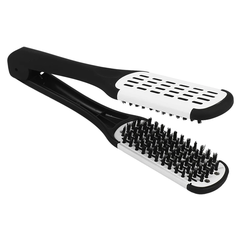 Brosse à lisser professionnelle, outil de coiffure, brosse à double face, lissage des cheveux