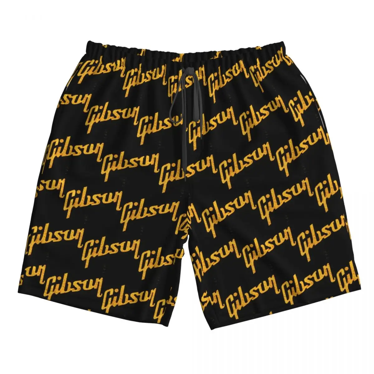 

Gibson Music Logo Плавки Пляжные шорты Повседневные быстросохнущие летние мужские брюки для плавания