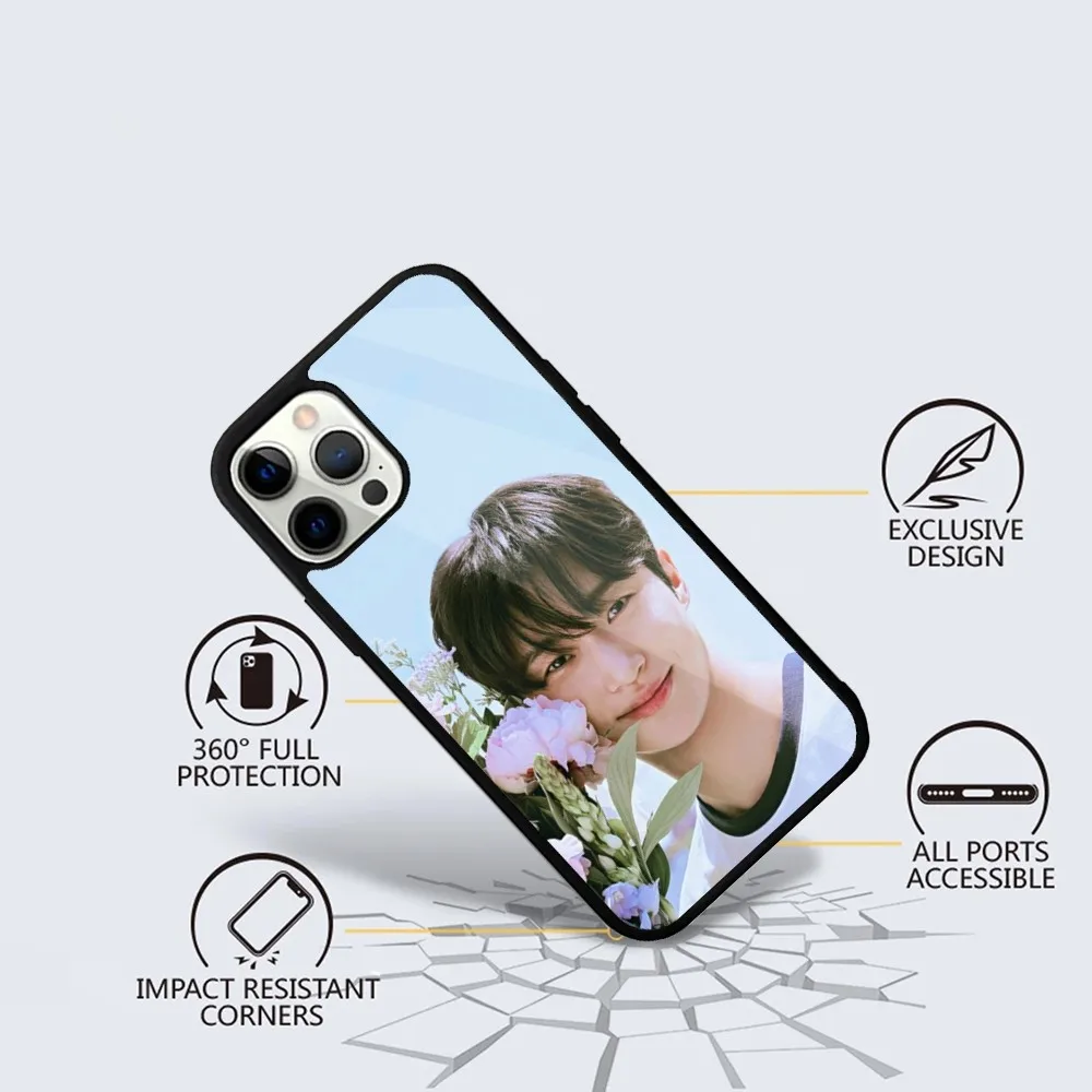 byeon wooseok Phone Case For iPhone 15,14,13,12,11,Plus,Pro,Max Mini Magsafe Magnetic Wireless Charging