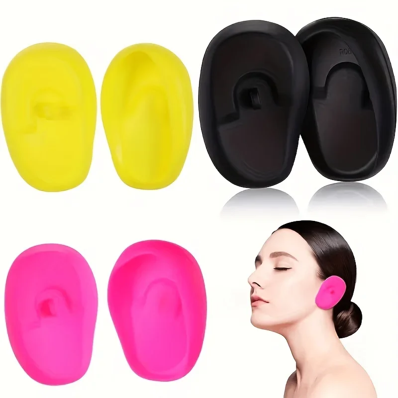 Waterproof Reusable Ear Covers, Ear Protectors for Hair Washing and Hair Dyeing Salon Home