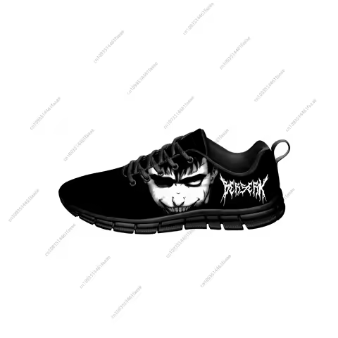 Hot Anime Berserk Guts Sneakers Mens Womens Teenager Funny Fashion Casual Shoes Canvas Running 3D Printed Shoes Lightweight shoe