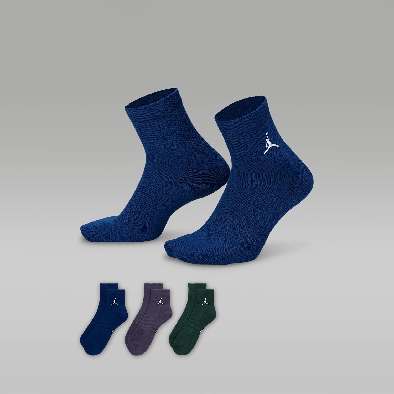 

Nike genuine JORDAN Men's and Women's Wear-resistant Support Sports Socks Three Pairs DX9655-929