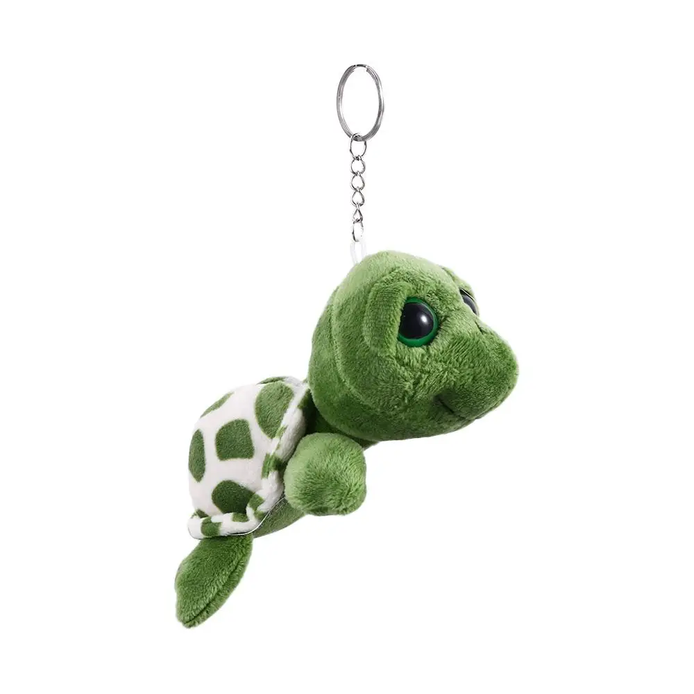 Toy Jewelry Gift 7cm/10cm Mini Car Keychain Bag Pendant Turtle Pendant Plush Key Ring Auto Animal Keychain Turtle Doll Keychain