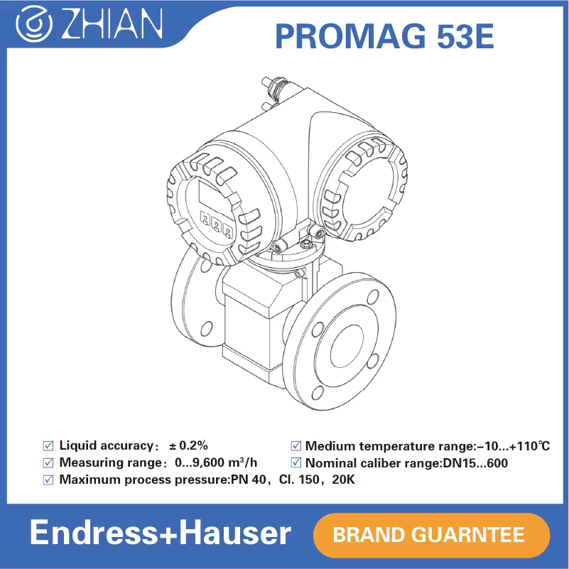 Elektromagnetisches Durchflussmessgerat Endress+Hauser E+H 53E65 Magnetisches Durchflussmessgerat