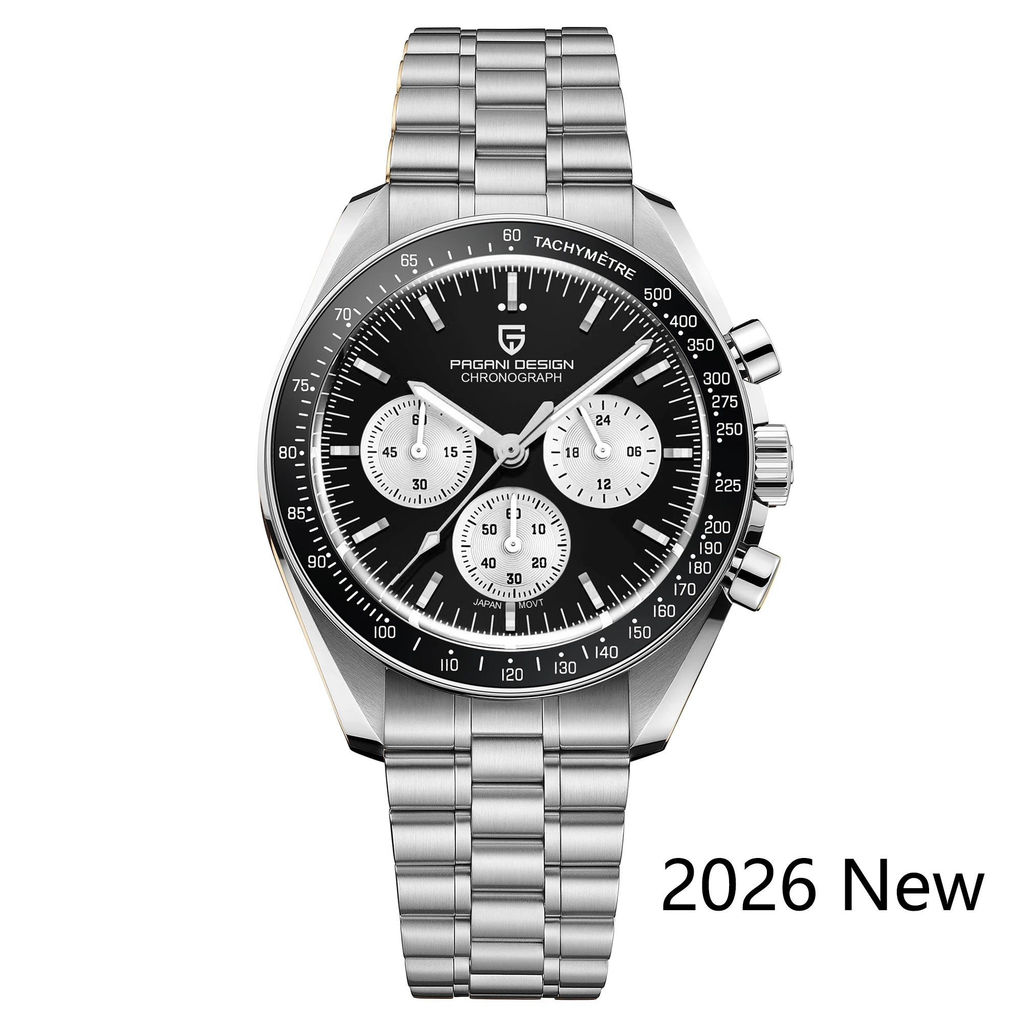 PAGANI DESIGN 2026 Nieuwe Herenhorloges Top Luxe Quartz Horloge voor Heren Automatische Datum Snelheids Chronograaf AR Saffier Glas Polshorloge