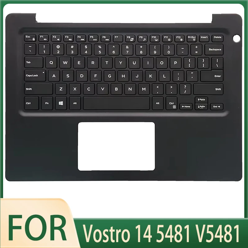 

Original New US/LA Keyboard for Vostro 14 5481 V5481 Laptop Palmrest Upper Top Cover with Backlit Replacement 0H52M6 0PTXV