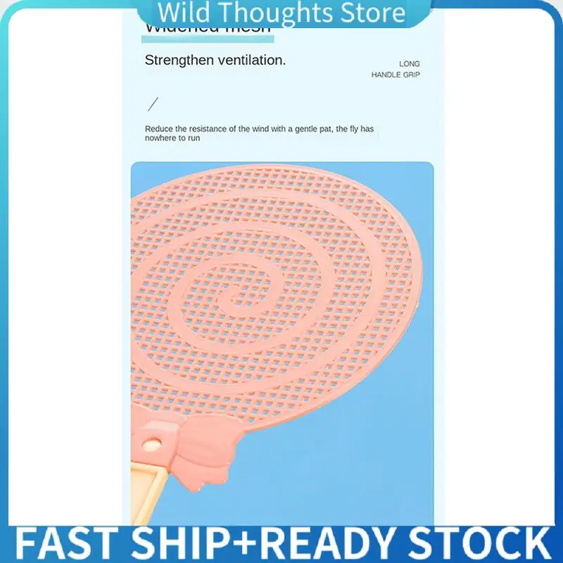 

Candy Color Fly Swatter Thickened Plastic Durables Mosquito Swatter Long Handle Mosquito Swatter Mosquito-[Qahk]