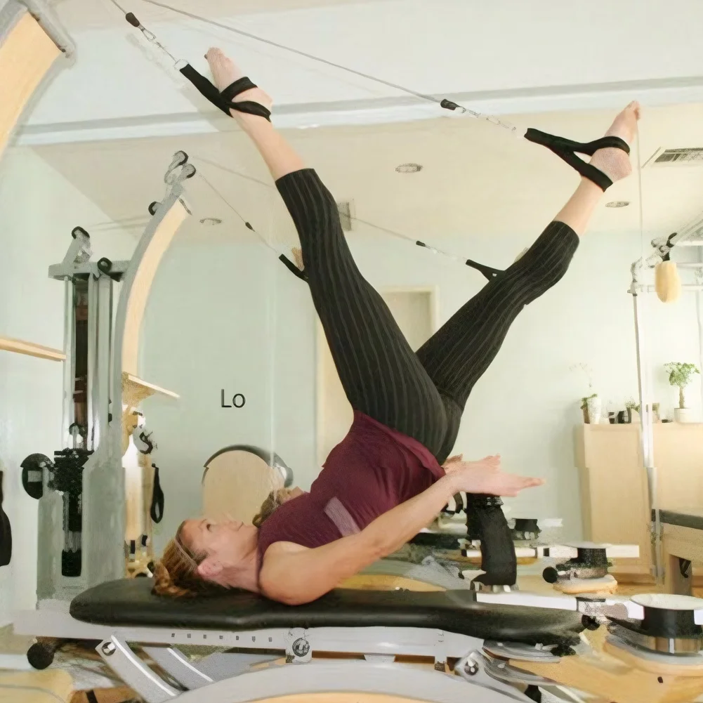 

2 шт. ремни для пилатеса, ремни с двойной петлей для пилатеса, ремни для фитнеса с D-образным кольцом, ремень для йоги, аксессуары для тренировок в домашнем спортзале