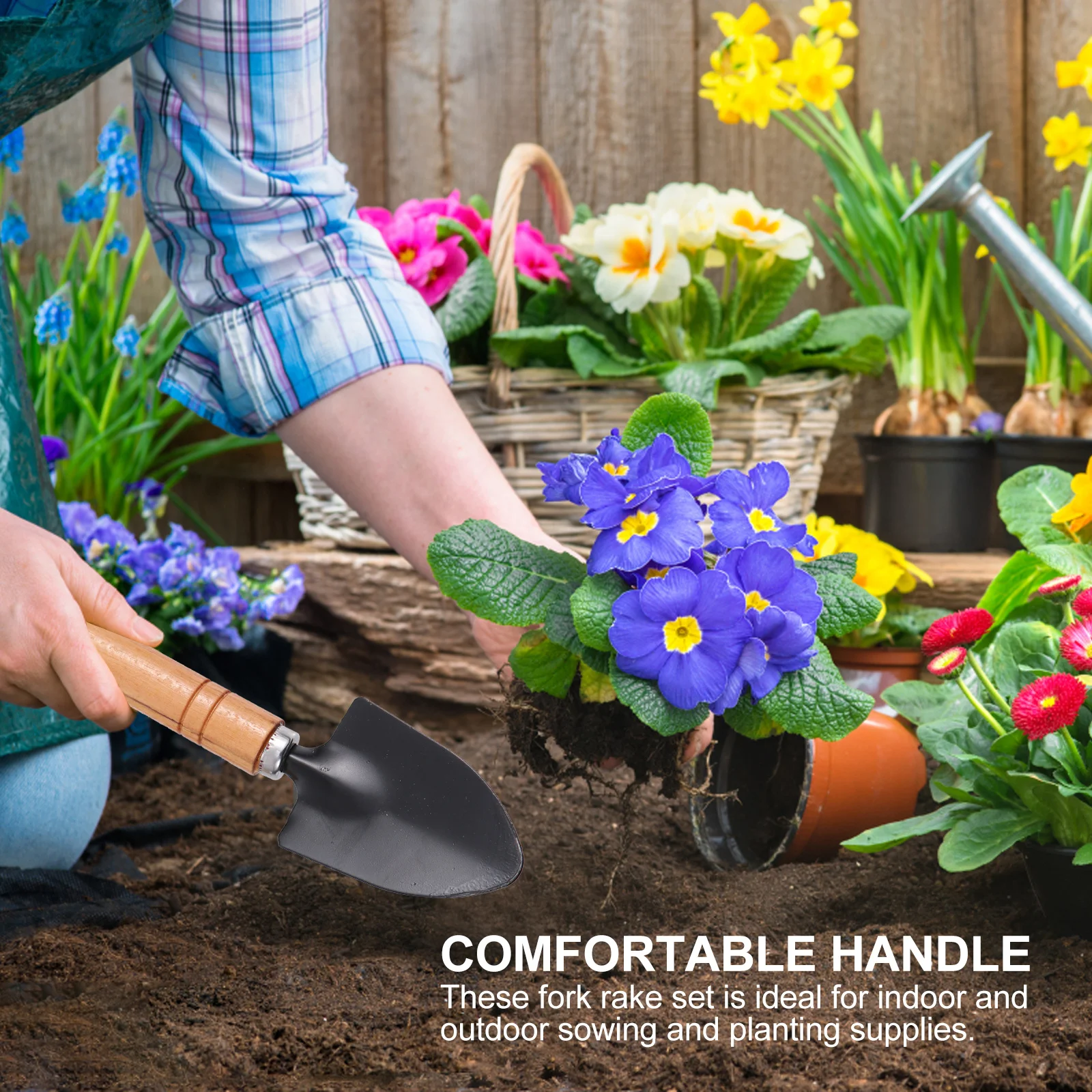 

10pcs Garden Tools Kit Mini Succulent Planting Set Transplanting Tools For Outdoor Indoor Yard Lawn Bonsai Pot Plant Use