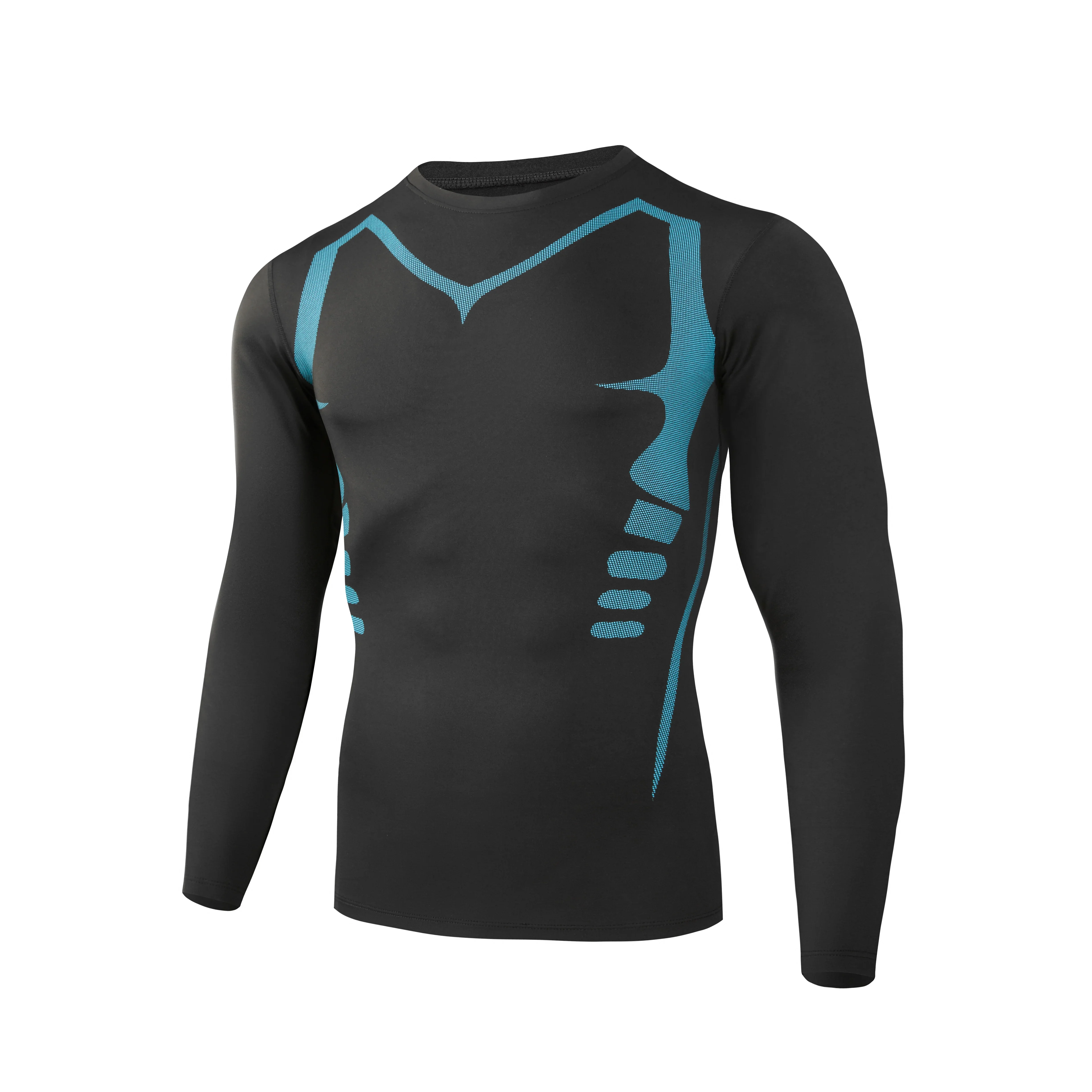 

Plus-size sports fitness top men speed dry long sleeve, basketball running training fall winter long sleeve tight T-shirt