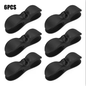 MAOYYE 6pcs/4pcs Kabelhaspel Kabelcliphouder Kabelorganizer Eenvoudig te installeren Multifunctioneel Geschikt voor keukenapparatuur