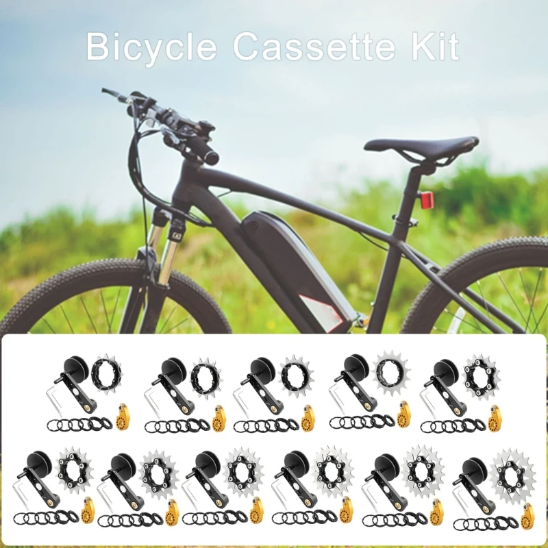 Bicycles Single Speed Adjuster Converter Single Speed Chain Tensioner Cassettes Cog Bike Chain Tensioner Easy to Install