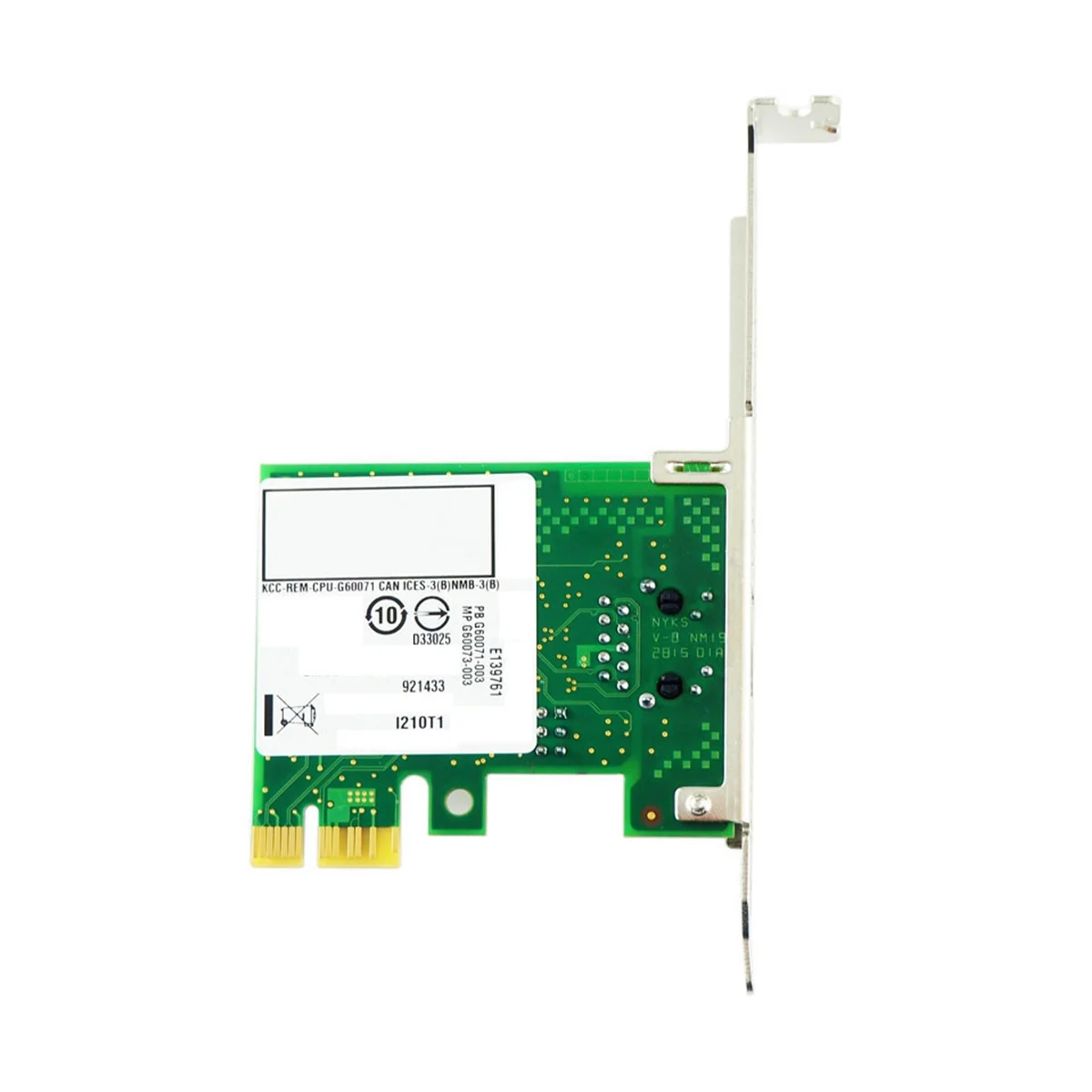 Placa de rede com fio para servidor desktop, porta única, chip, I210-T1, PCI-Ex1, I210AT