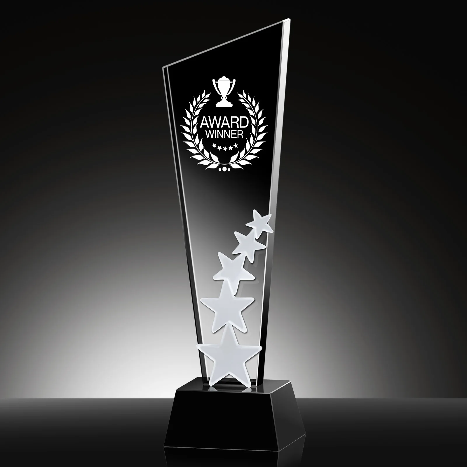 גביע להב חמישה כוכבים, גביע קריסטל, מסגרת זכוכית מותאמת אישית בחינם, פסל מותאם אישית, מתנת יום הולדת קריסטל, קישוט הבית