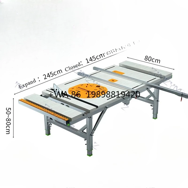 Table Woodworking Workbench with Excellent Decorative Feature Multifunctional Portable Folding Lifting Saw