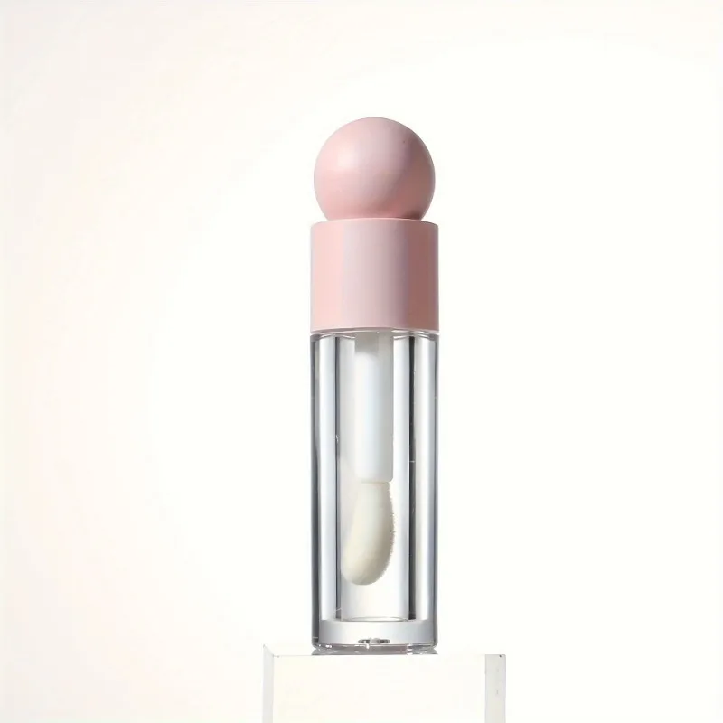 5ml Lip Gloss Tube Matte Pink Clear Thick Rod Large Brush Head Bottle Makeup Mud Packaging Empty Cosmetic Material Wholesale view 6