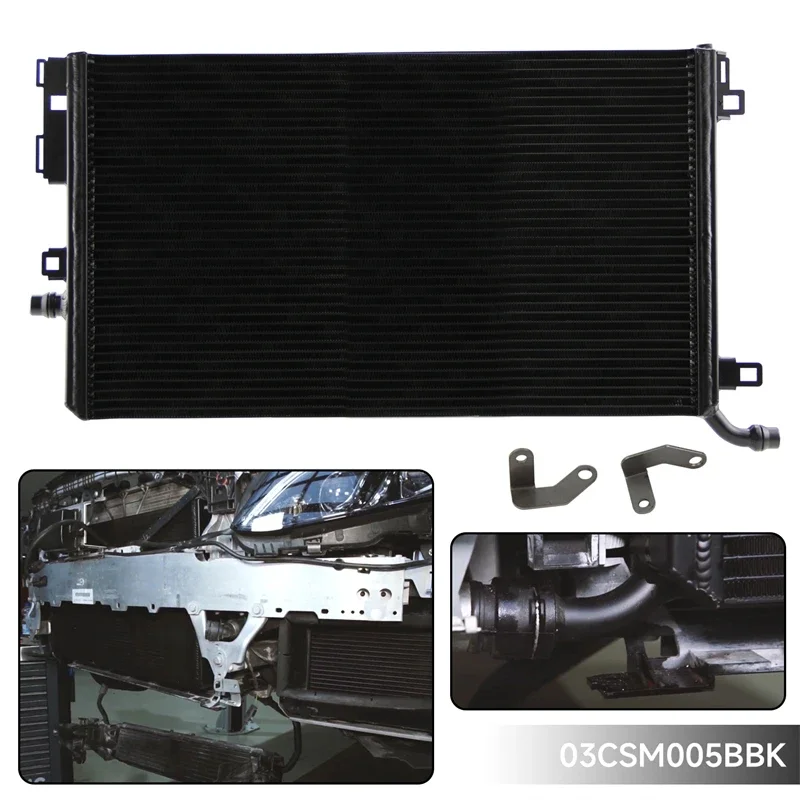 Front Mount Radiator Competition For Mercedes Benz Benz W205 C63 AMG 350KW/476PS 375KW/510PS 2015+ 4.0L V8 Engine Aluminum