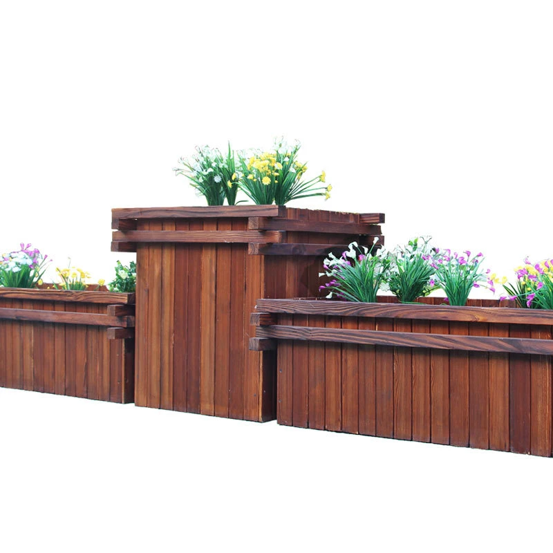 

Outdoor Large Vegetable Wood Plants Small Flower Pots Growing Wooden Planter Pot Garden Bed Planters Box