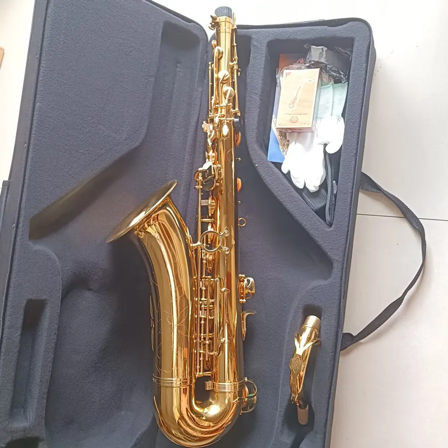 New Super performance Tenor Saxophone B-key Musical Instrument professional level performance Sax and Accessories Case