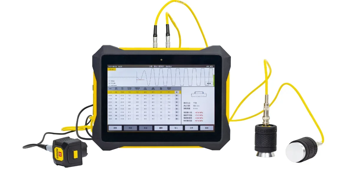 Concrete crack strength, width and depth test, concrete ultrasonic detector